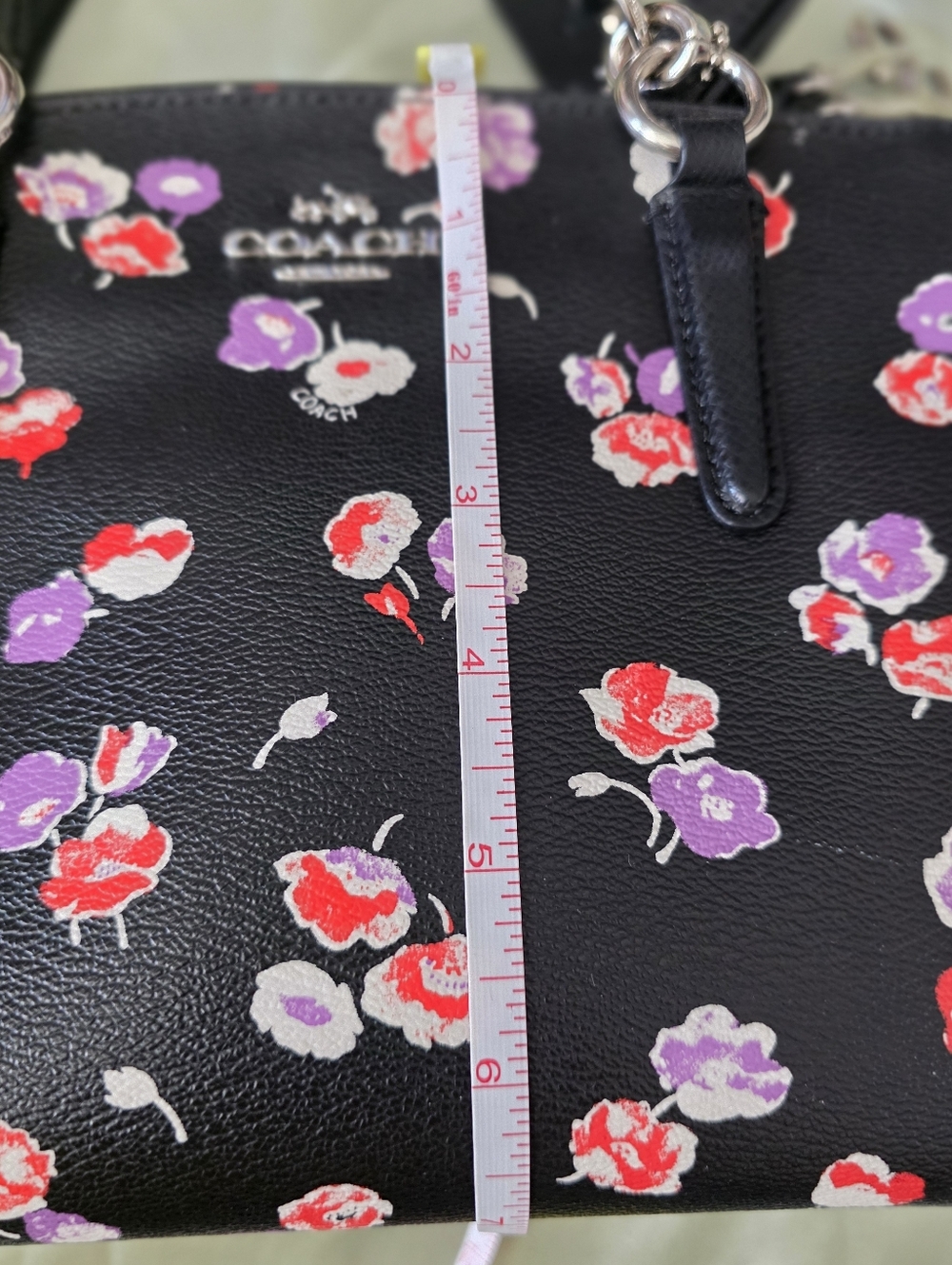 COACH MINI CHRISTIE CARRY ALL IN SMALL WILDFLOWER PRINT COATED CANVAS - Picture 8 of 8